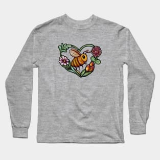 Flower Bee Long Sleeve T-Shirt